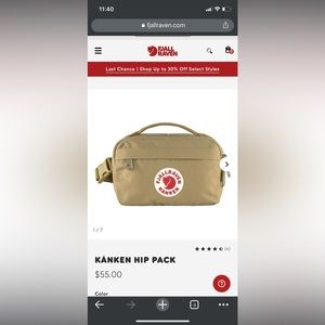 Fjallraven Kanken Hip Pack in Clay
